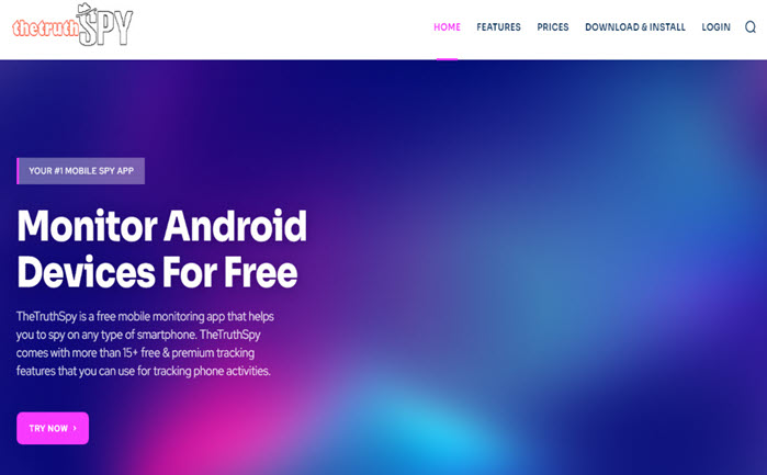تطبيق التجسس على الهاتف&nbsp;TheTruthSpy