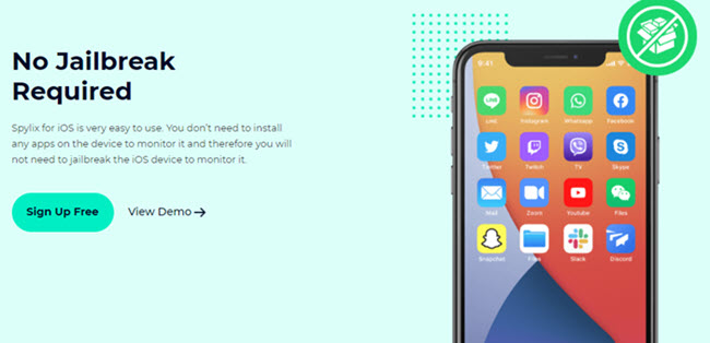 Com Spylix n&atilde;o necessita fazer root ou jailbreak
