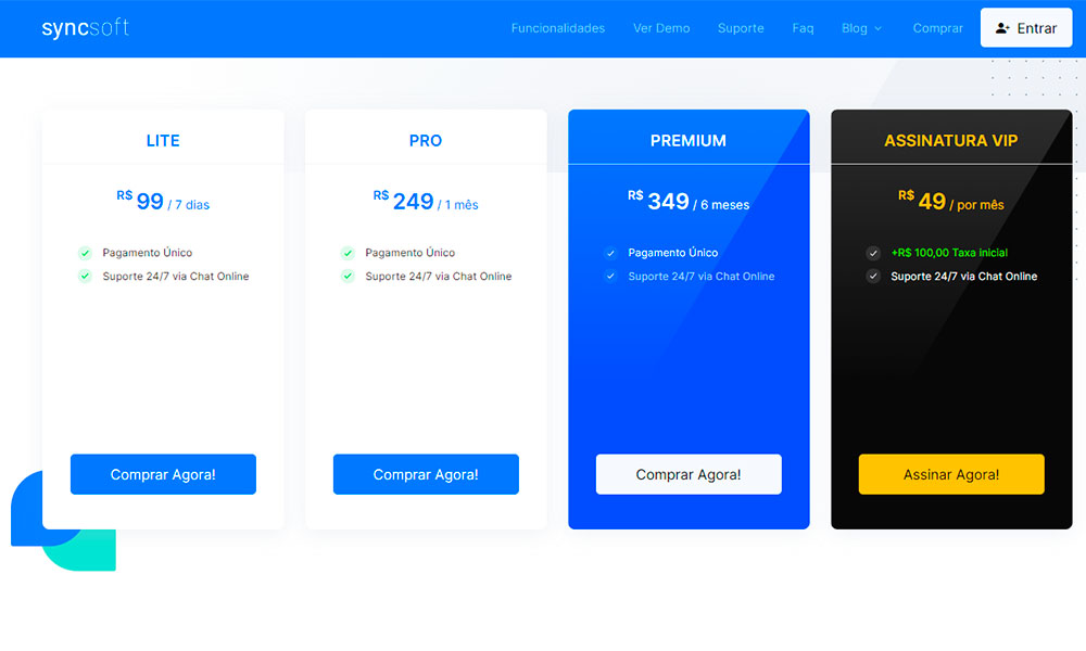 Pre&ccedil;os do Spymaster no espiao.com.br