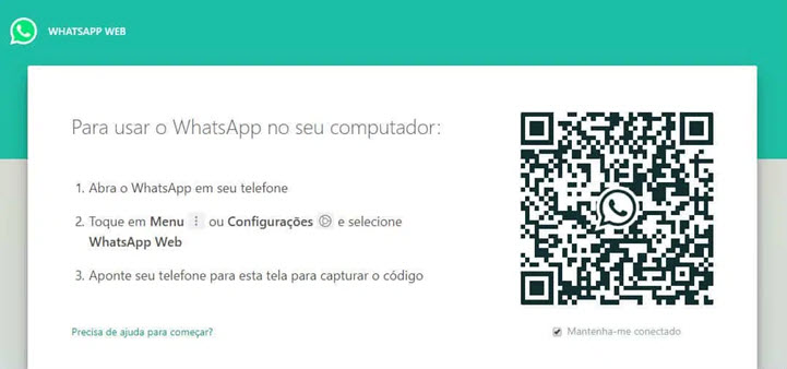 Espionando com WhatsApp Web