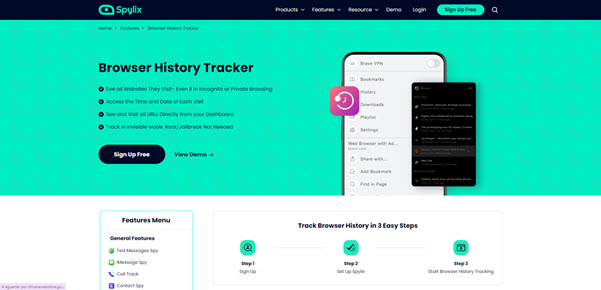 Rastreador de Hist&oacute;rico de Browser Spylix