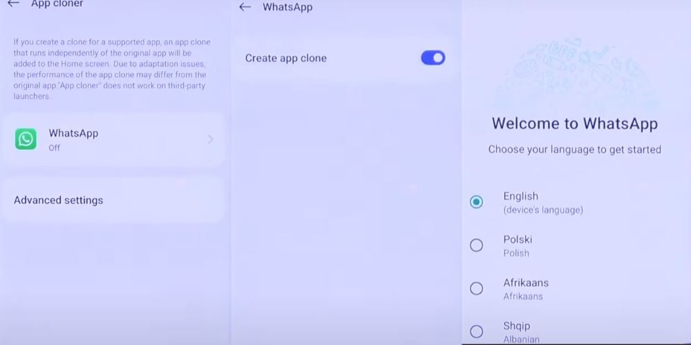  WhatsApp klonen auf OnePlus