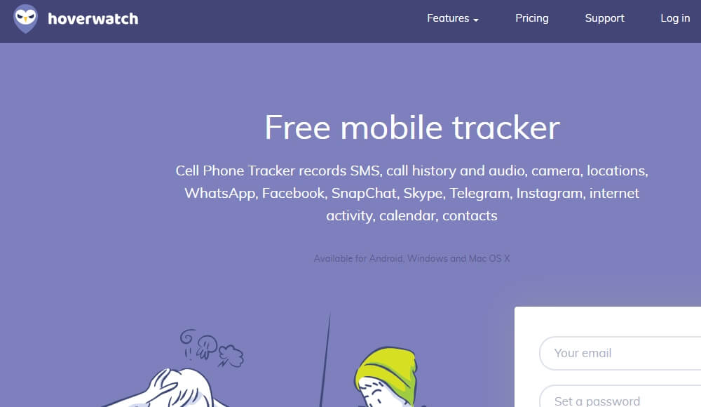 Hoverwatch Handy &Uuml;berwachungs-App