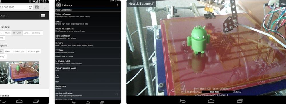 IP Webcam &Uuml;berwachungs-App