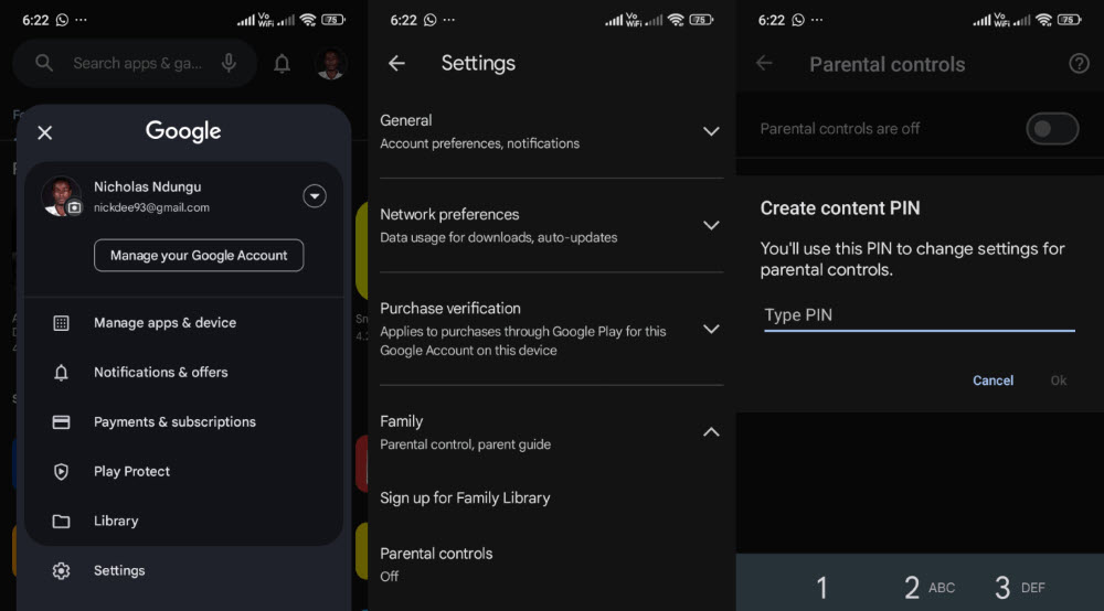 Konfiguriere Google Play Store Beschr&auml;nkungen