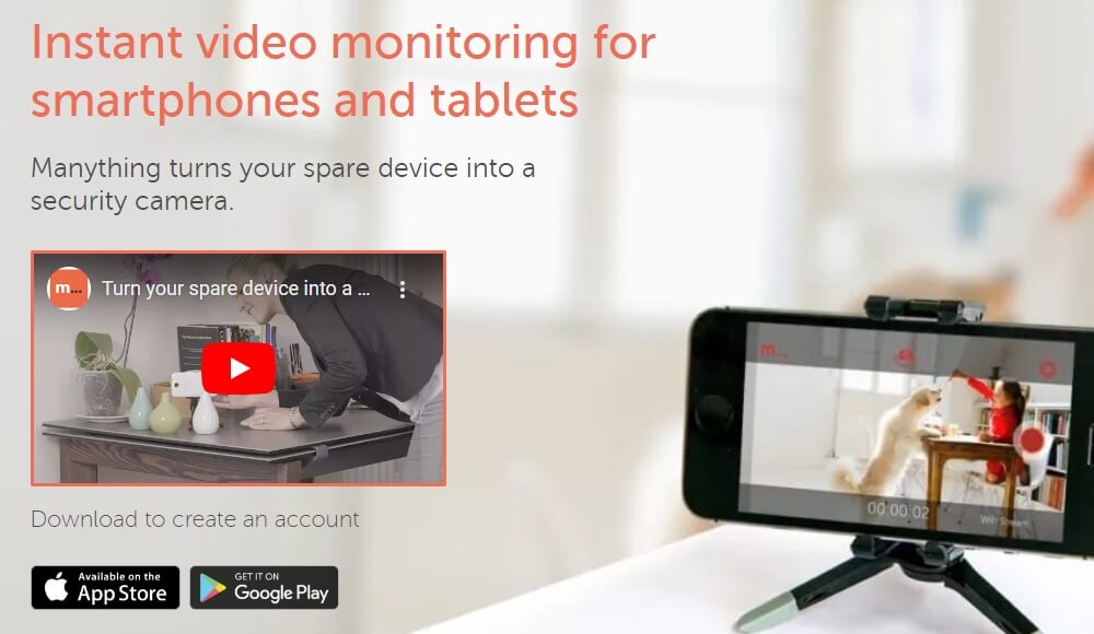 Manything &Uuml;berwachungs-App