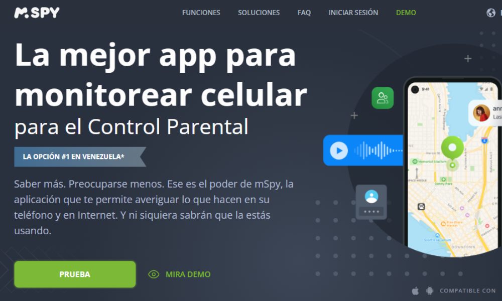 mSpy permite monitorear tel&eacute;fonos en tiempo real
