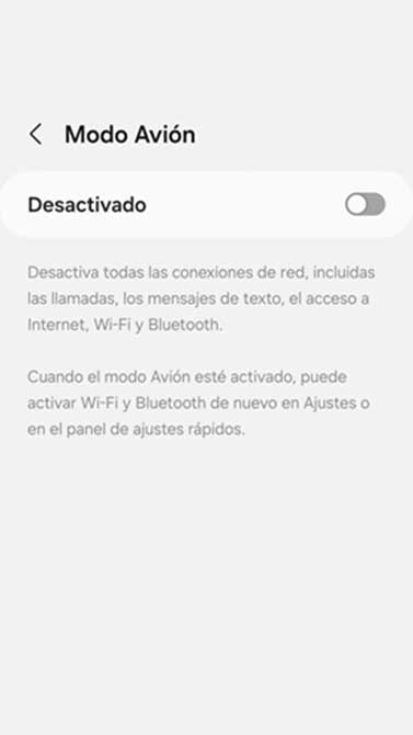 Activar el modo avi&oacute;n para ver historias