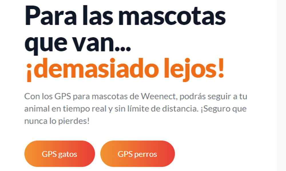 Weenect fue dise&ntilde;ado especialmente para rastrear mascotas