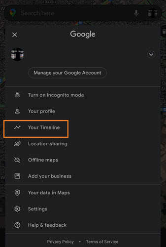 How to check location history on Android