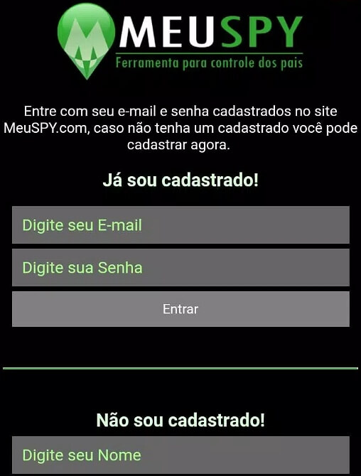Log into Meu SPY app
