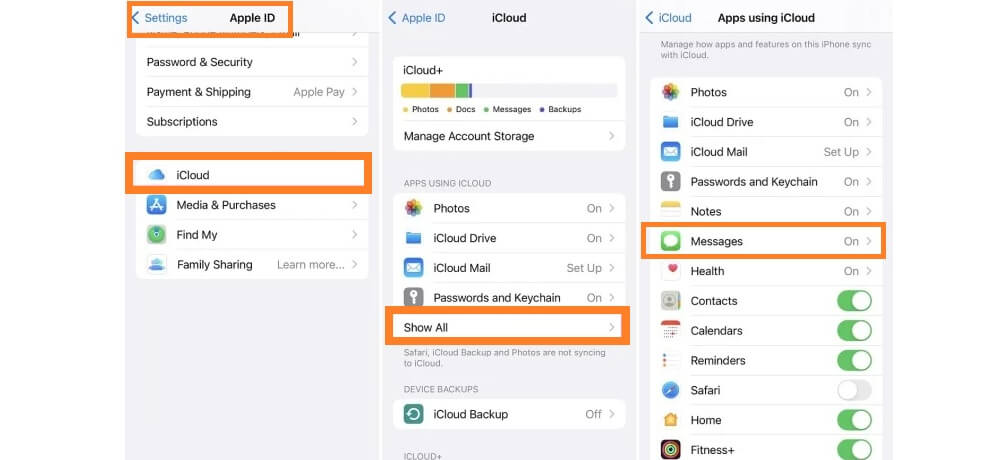 See someone else&rsquo;s iMessages via iCloud syncing