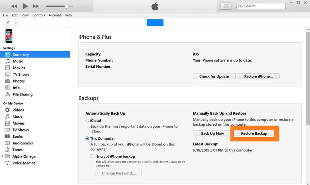 See someone else&rsquo;s iMessages via iTunes
