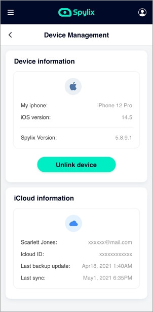 Spylix Device Management iOS