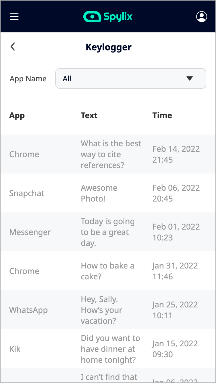 Start Keylogger Spying on iPhone/iPad with Spylix