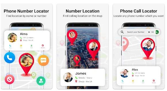 電話番号から相手の位置情報がわかるアプリ・Mobile Number Location