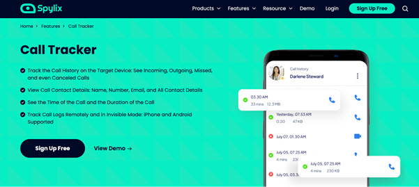 Spylix Arama Takip&ccedil;isi