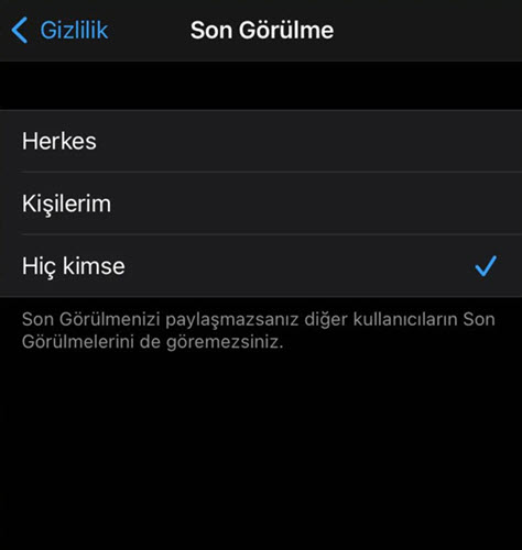 WhatsApp son g&ouml;r&uuml;lme neden g&ouml;z&uuml;km&uuml;yor