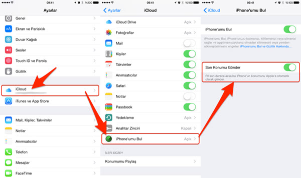 iPhone&rsquo;umu Bul Konum
